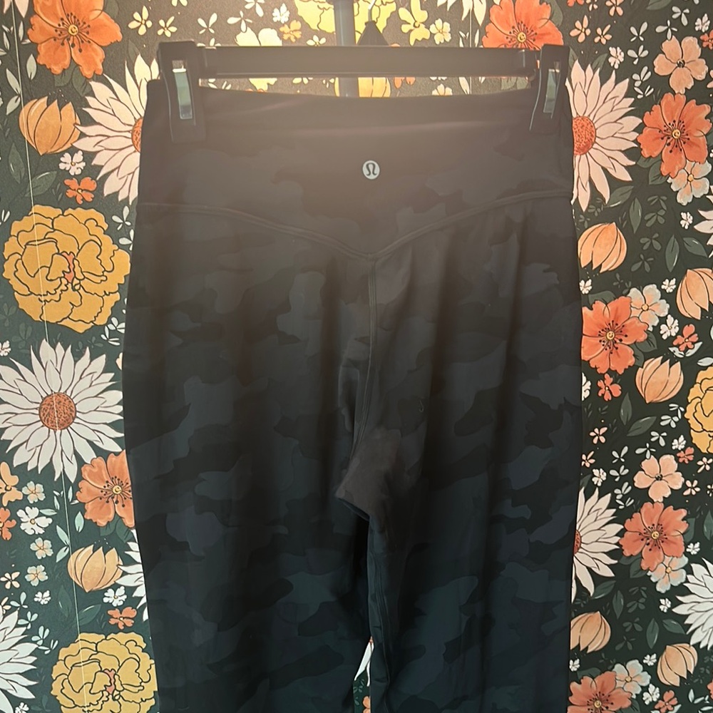 lululemon athletica Black Camo Leggings